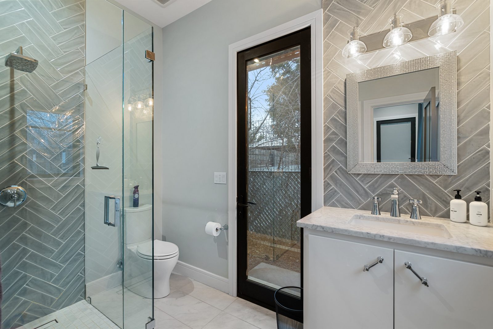 Elegant touches throughout the home including the private casita bathroom.